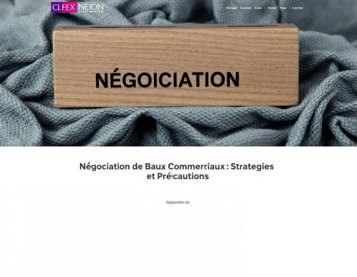 Négociation de Baux Commerciaux : Stratégies et Précautions