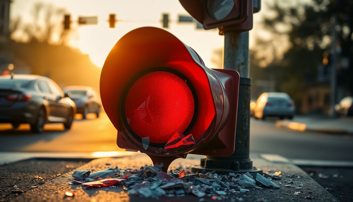 Les accidents après avoir grillé un feu rouge en chiffres