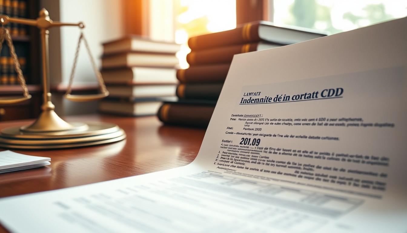 Indemnité fin de contrat cdd calcul erreurs courantes à éviter